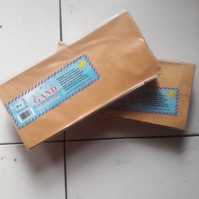 

Amplop coklat kabinet + lem