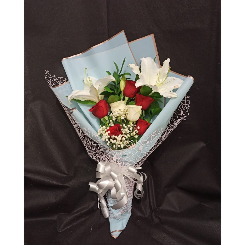 Buket Bunga Mawar Buket Bunga Wisuda Buket Bunga Asli Wisuda Bouqet Shopee Indonesia