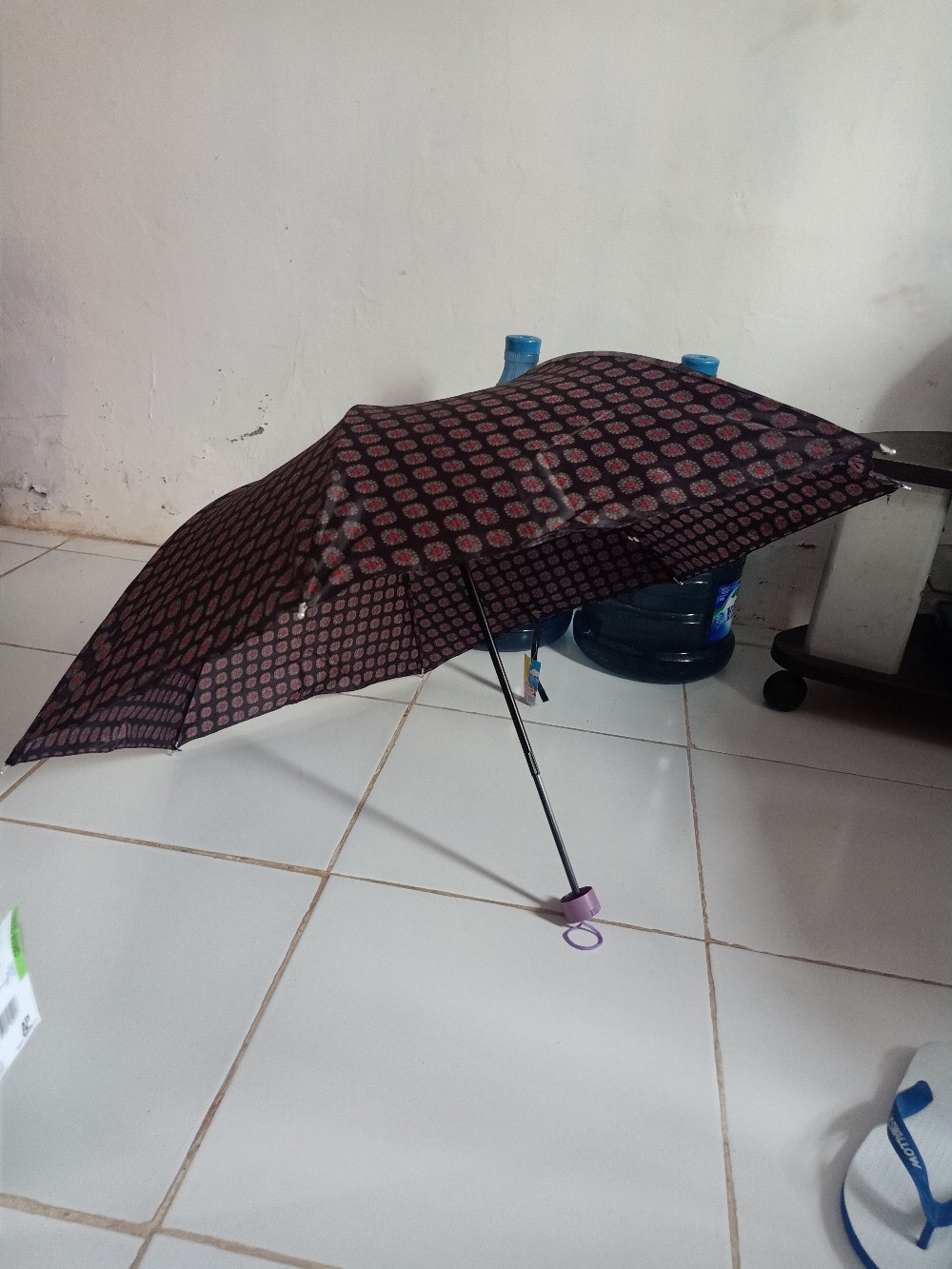 Payung Pendek Murah Lipat 3 Motif Kembang