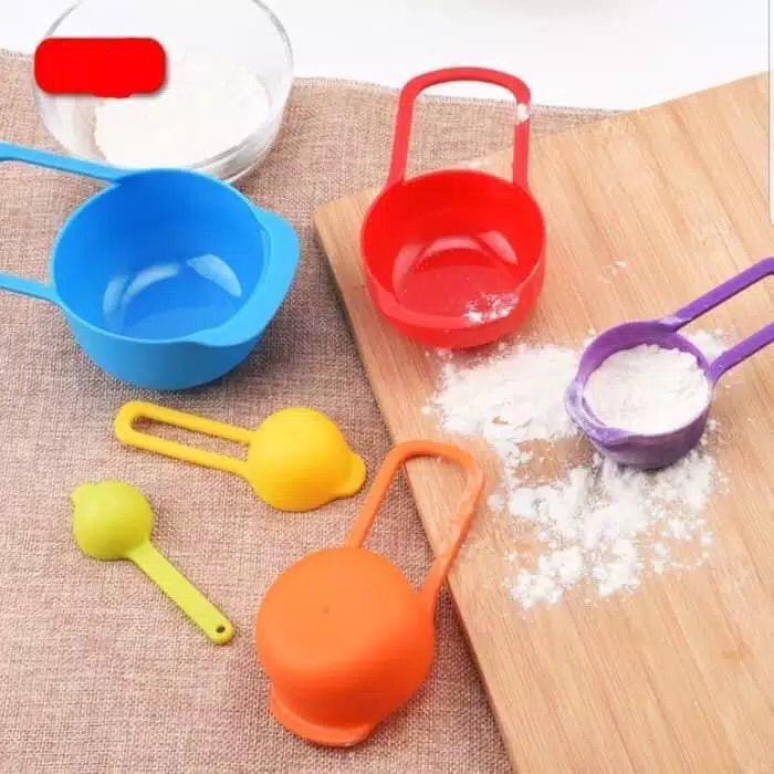 [JUALSEMUA18](04)SENDOK UKUR (MEASURING SPOON) 6in1/Sendok Takaran serbaguna 6in1/Sendok kue