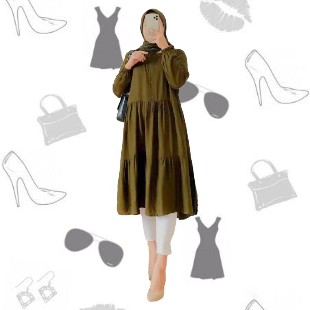 WIZA TUNIK RAYON / WIZA TUNIK JUMBO / TUNIK ATASAN WANITA TERBARU 2021