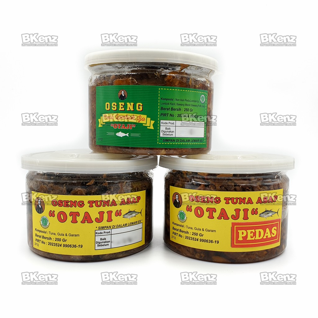 

Paket Isi 3 Otaji Oseng Tuna Asap Original, Oseng Tuna Asap Pedas, dan Oseng Peda Lombok Ijo