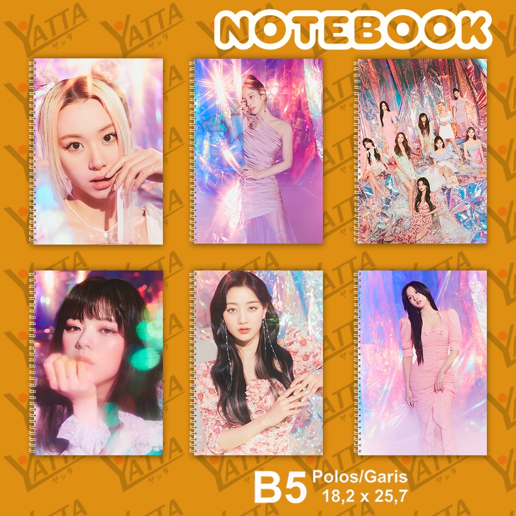 

Notebook KPOP TWICE Taste of Love Concept Photos in Love Ver Ukuran B5 18,2 x 25,7 cm