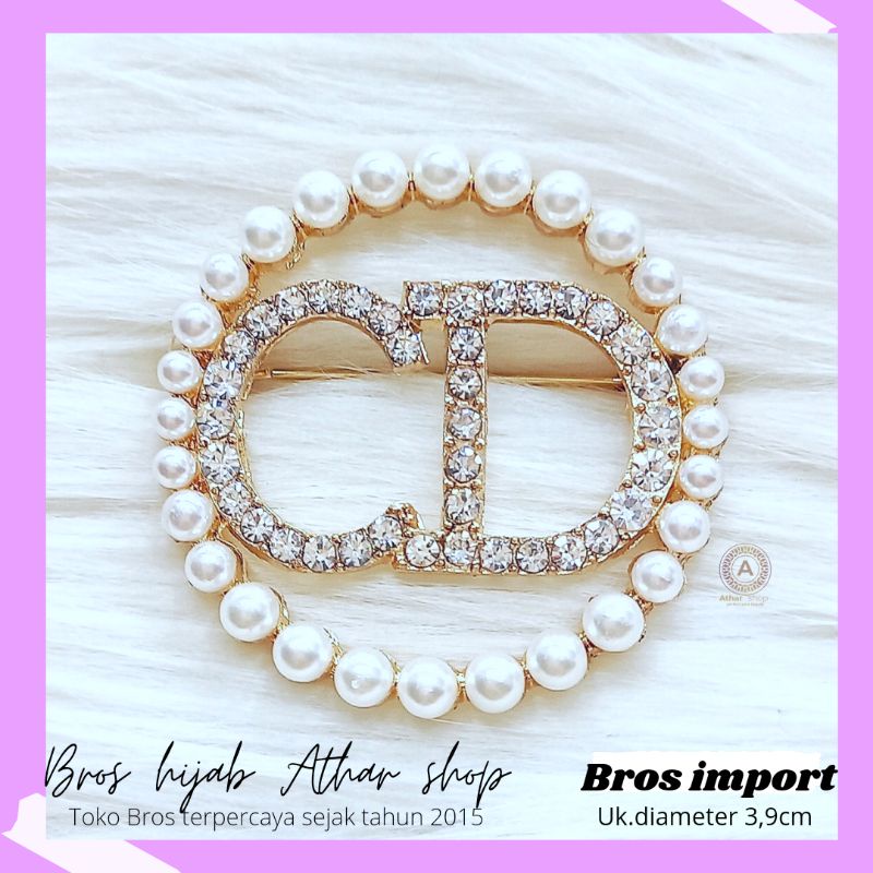 Bros pin dada bross peniti baju brooch import premium termurah grosir Bros hijab Athar shop tuspin jilbab