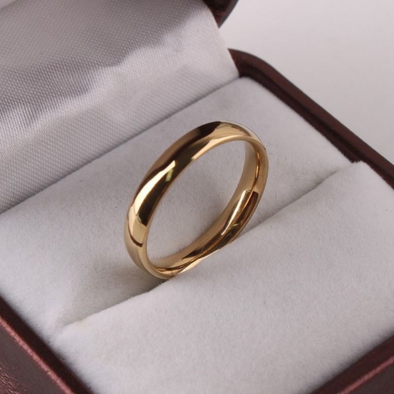 CINCIN TITANIUM COUPLE GOLD RING