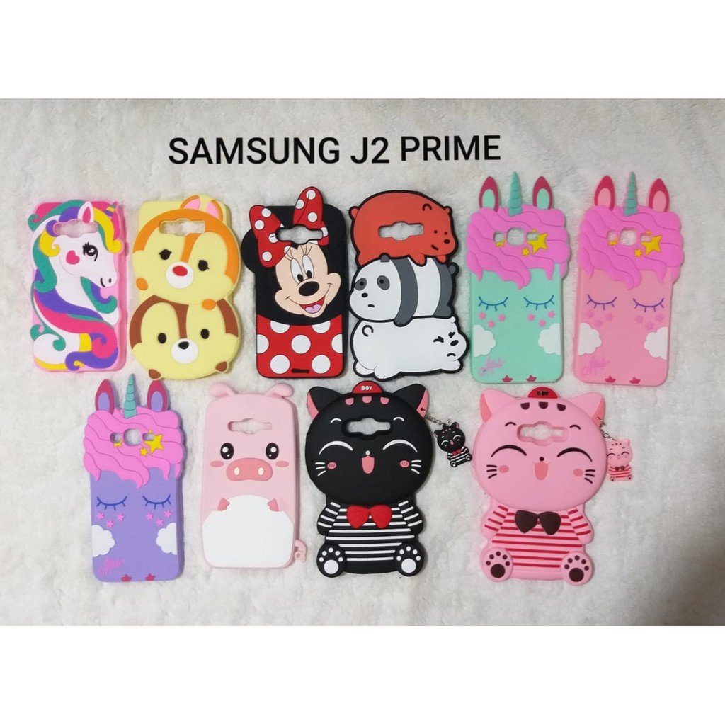 Samsung J2 Prime Grand Prime Case Boneka Caracter 3d Shopee