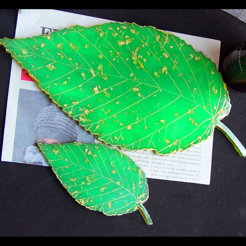 SIY  Large Leaf Tray Coaster Molds Silicone Leaves Coasters Bowl Mat Resin Casting Molds Maple Leaf Silicone Molds Craft