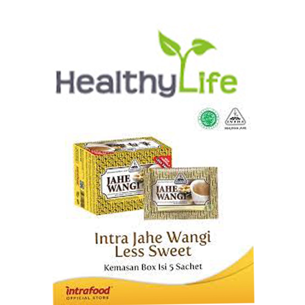 

Intra Jahe Wangi Less Sweet (Box) Isi 5 Sachet ORIGINAL