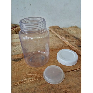 10 Botol Toples 300ml Bumbu Bubuk Sambal Plastik