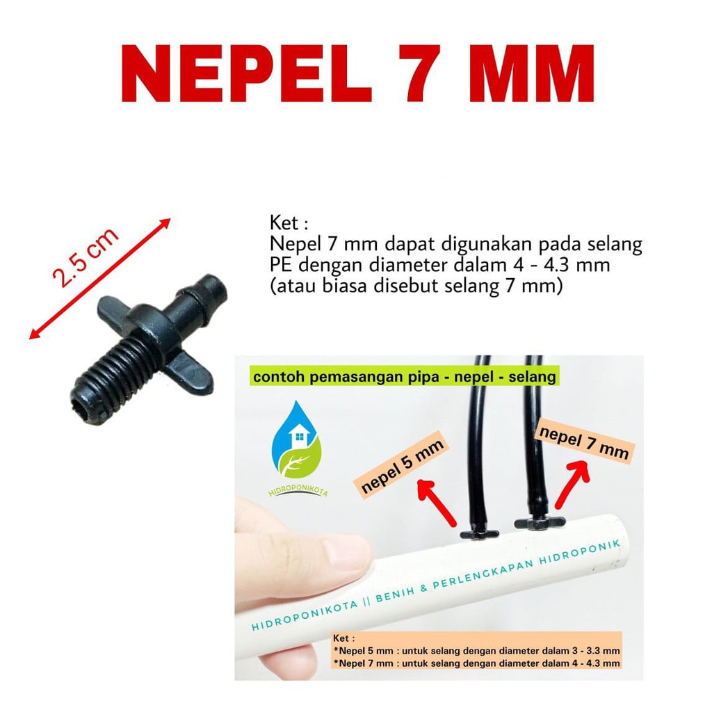 nepel 7 mm (ulir + kuping)