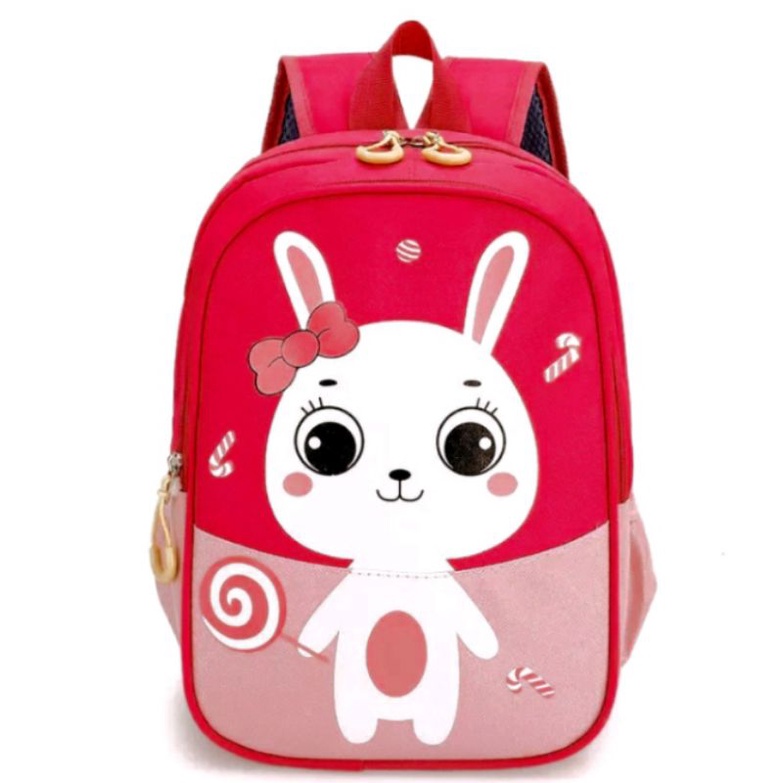 DAEYBAG-TAS RANSEL ANAK MOTIV RABBIT PERMEN TERBARU MASA KINI