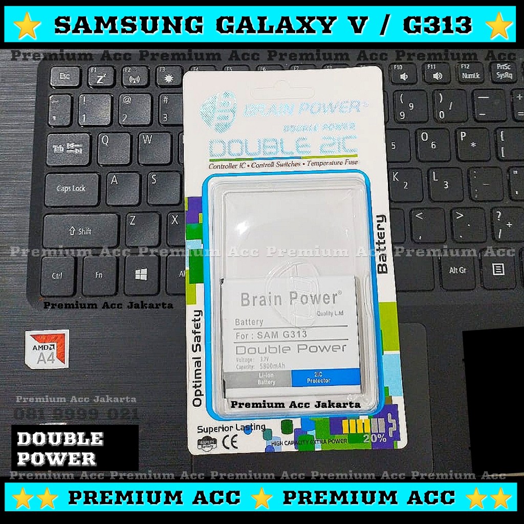 Battery Samsung G313 - Batre Samsung Galaxy V Double Power - Baterai Samsung GALAXY V Original