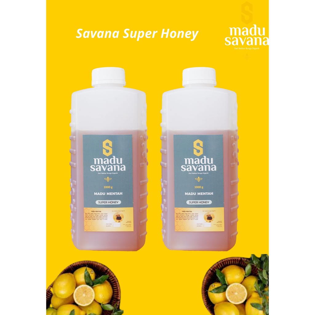 

MADU SAVAN SUPER HONEY MURNI 100% NECTAR BUNGA (1.000gr)