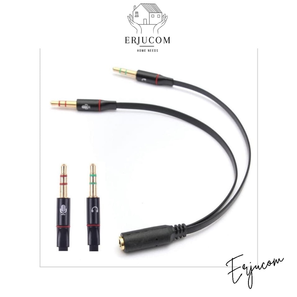 Jual Splitter Audio Jack Mm Female Ke Dual Mm Male Hifi Shopee Indonesia