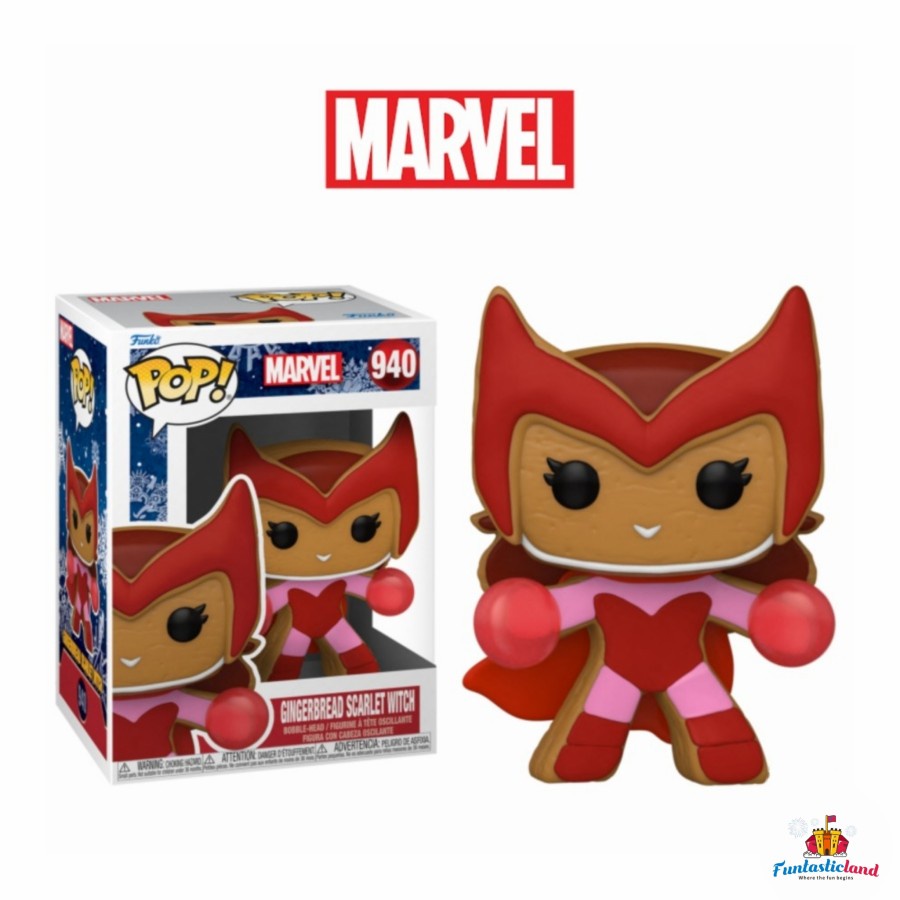 Original Funko POP Marvel Holiday - Gingerbread Scarlet Witch #940