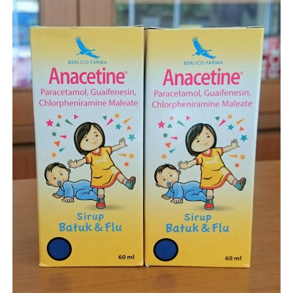 Anacetine Syrup 60 ml Batuk Pilek Flu Anak