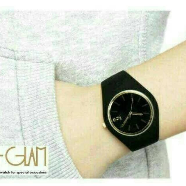 Jam tangan pria wanita icce swiss swatch army