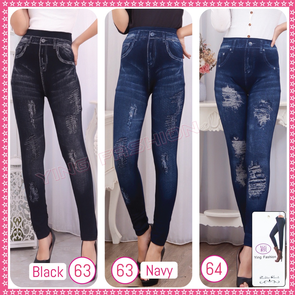 [Grosir Minim 6 pcs ] Legging Jeans Import 51 - 79 / legging jeans fashion / jeans denim panjang / jeans wanita / legging jeans import