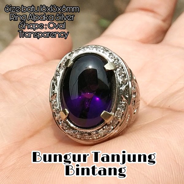 CINCIN BATU AKIK PERMATA BUNGUR TANJUNG BINTANG MEWAH DAN STYLISH