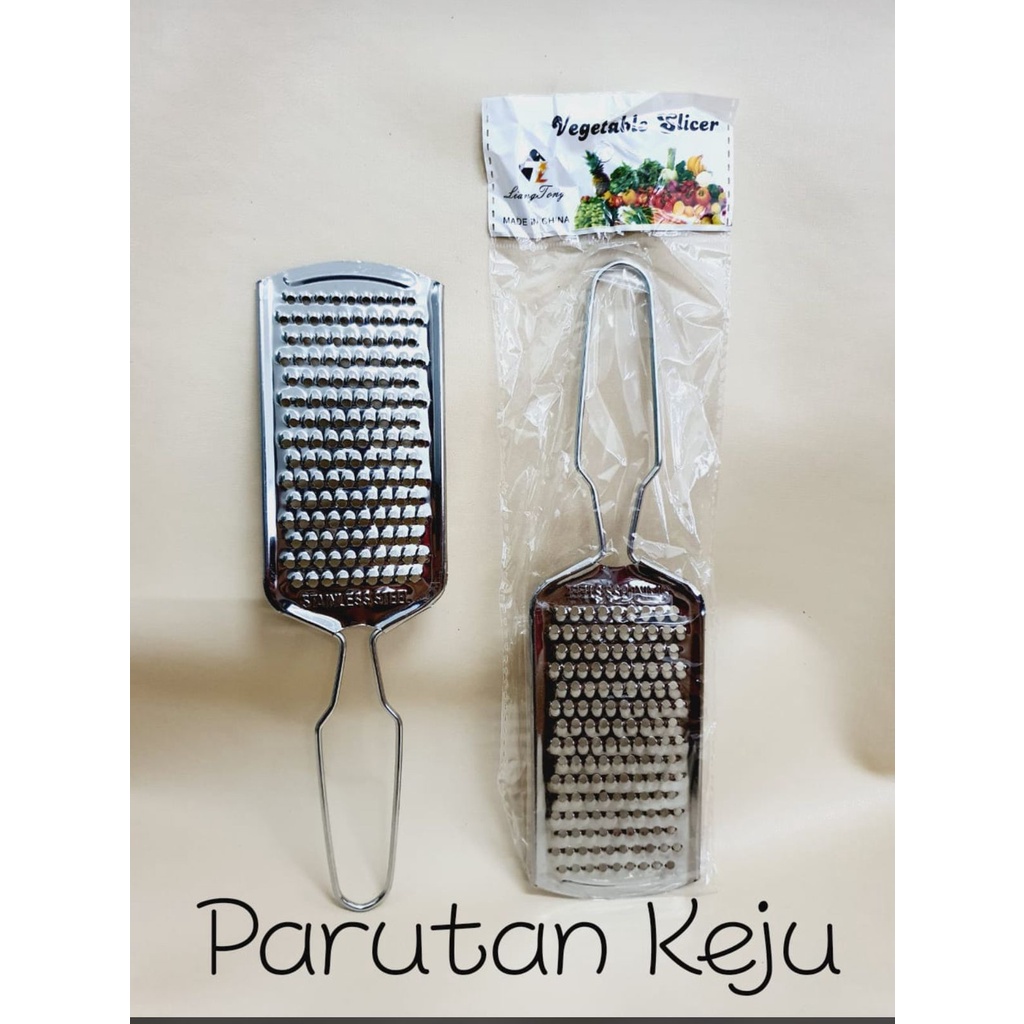 Termurah !!! 3 PCS Parutan Keju Stainless Steel Cheese Grater Pemarut Keju