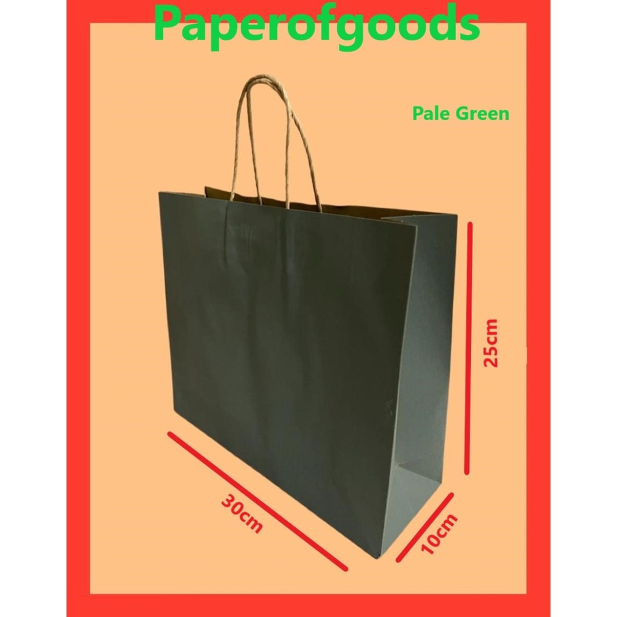 

Paperbag paper bag Kantong kertas warna Pale Green