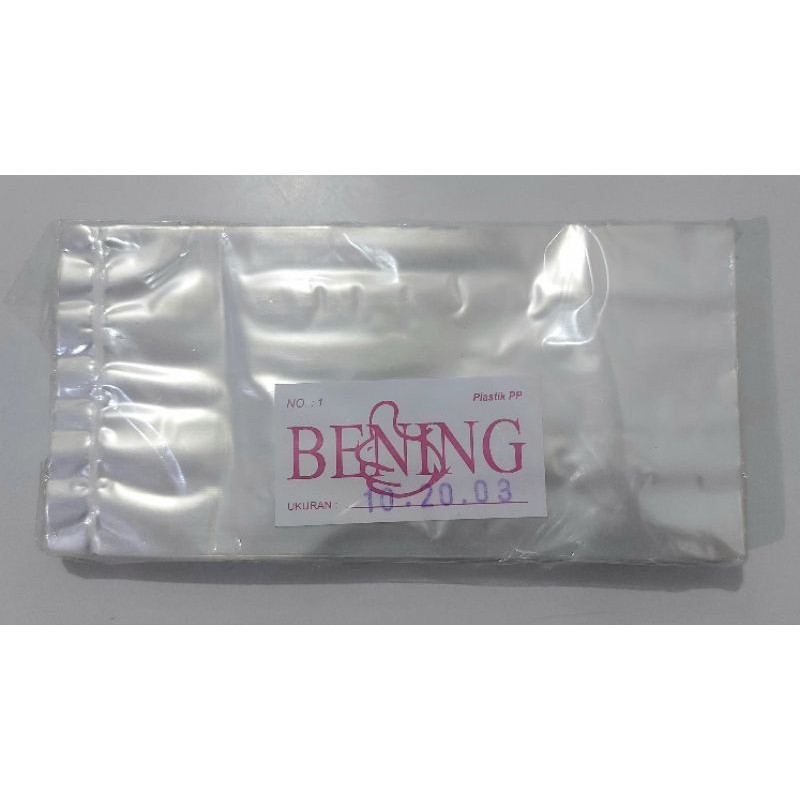 plastik PP tebal 03 uk 10x20