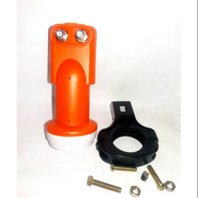 LNB KUBAND 2 OUTPUT GARDINER + BRIKET HOLDER