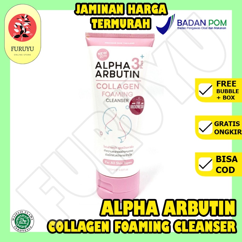 Alpha Arbutin Collagen Foaming Cleanser Sabun Cuci Muka Original BPOM