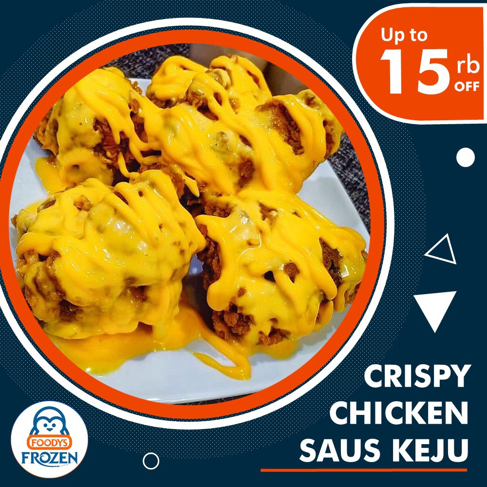 Terlaris Crispy Chicken Saus Keju With Extra Saus Keju Frozen Food No 1 Di Indonesia Shopee Indonesia