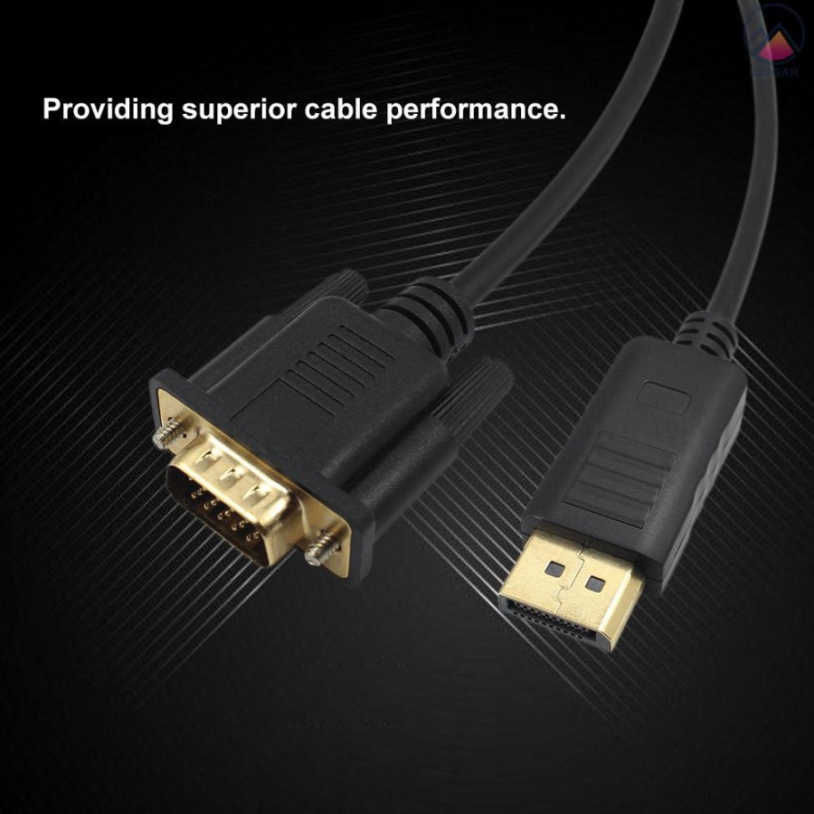 Kabel DP/Display Port To VGA Konektor DP-VGA Converter 1.8 Meter