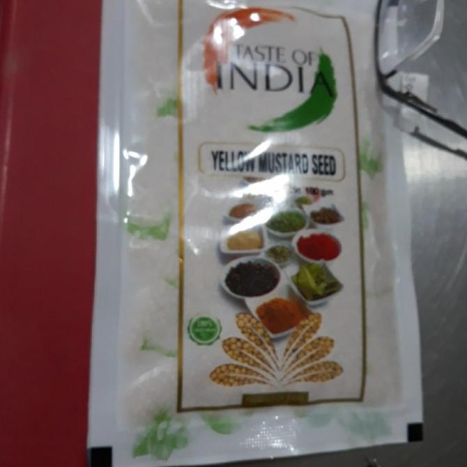 

Ready stock] Yellow Mustard Seed / Biji Mustard TASTE OF INDIA 100 gram