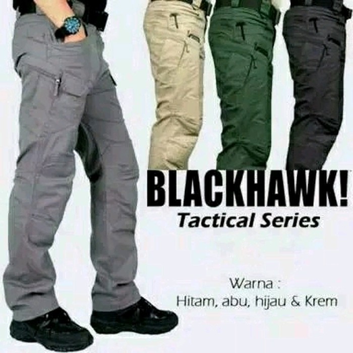 COD CELANA TACTICAL BLACKHAWK PANJANG PRIA WANITA CARGO PDL OUTDOOR TNI POLISI