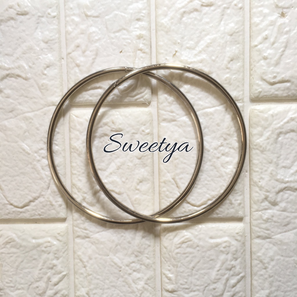 Handel Bulat Besi / Handle Tas Rajut (satuan)