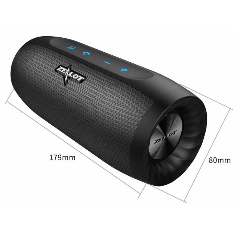 Speaker Bluetooth Dual Bass With Powerbank Zealot S16