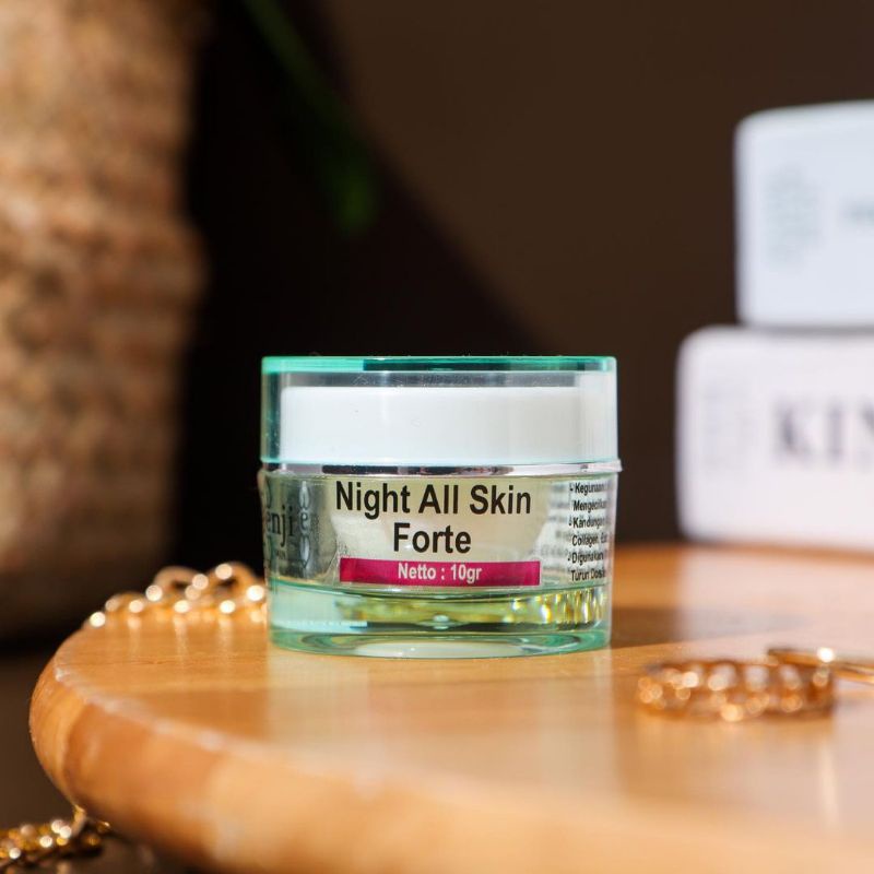 NIGHT CREAM FORTE (Krim Malam Pemutih Wajah) ENJI SKINCARE Untuk Kulit Susah Hasil Extra Glowing