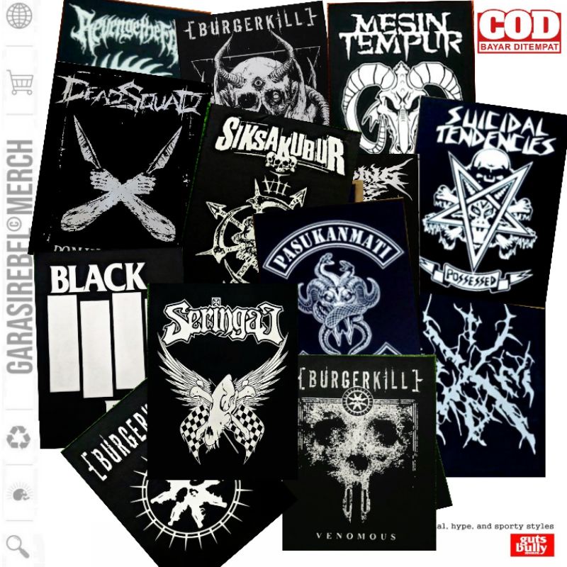 COD ✅ BACKPACTH PUNGGUNG METAL /FREE EMBLEM KECIL/  EMBLEM PUNGGUNG EMBLEM BESAR  EMBLEM JAKET EMBLE