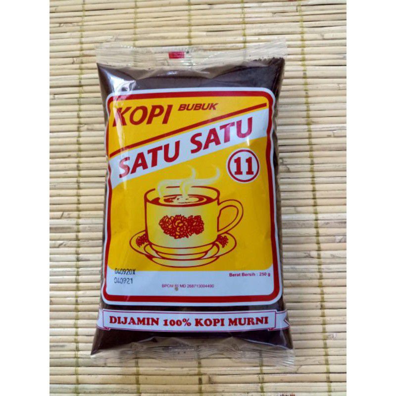 

KOPI Satu Satu Kemasan 250 gram / Kopi Hitam Bubuk 1/4 KG