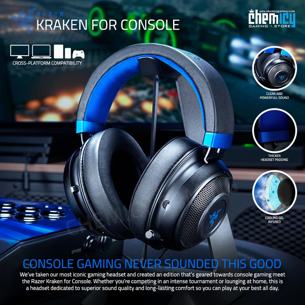 Razer Kraken for Console Multi Platform Gaming Headset