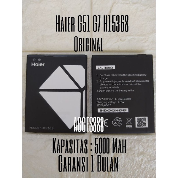 Baterai Haier G51 G7 H15368 Original
