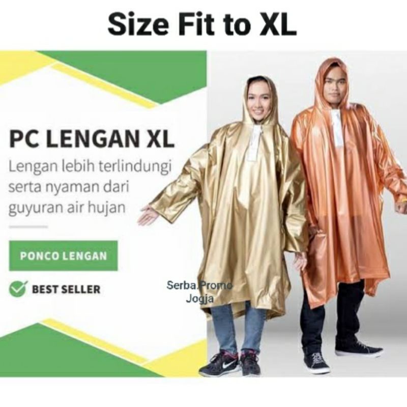 Jas Hujan Big Size - Ponco Lengan Besar - Ponco XL Ibex - Jas Hujan Skotlet