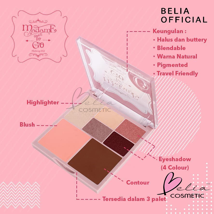 ❤ BELIA ❤ MADAME GIE To Go | GET AWAY Make Up Kit | Complete | Face Pallete | Take5 Palet wajah Madamegie getaway