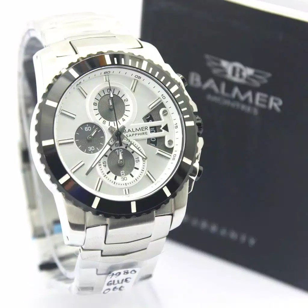B 7980 Balmer B Original Jam pria Stainless Steels silver
