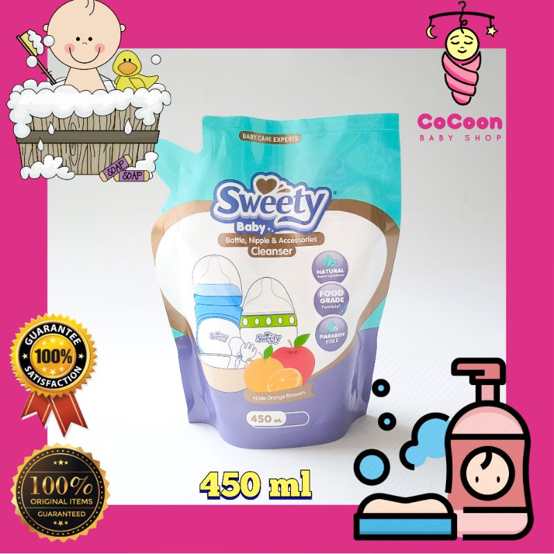 Sabun Botol Peralatan Makan Bayi Sweety Liquid Cleanser 450 ml 450ml