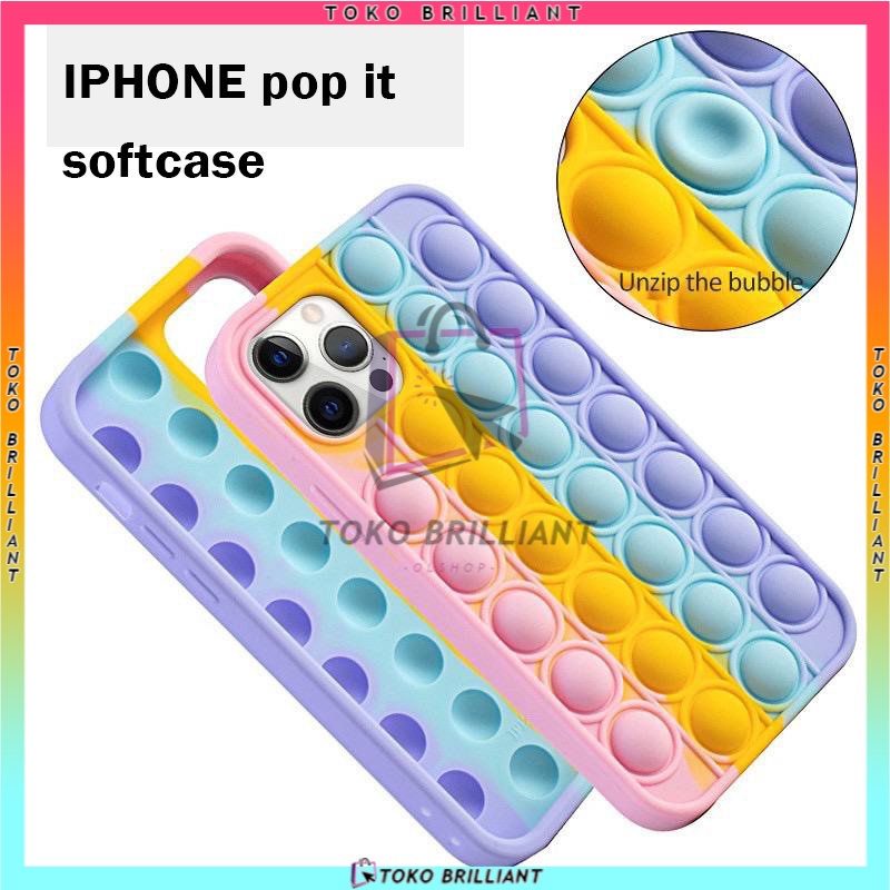 Terbaru dan Bisa Bayar Ditempat] Pop It Case Soft Case Varian Tipe Iphone Pop IT