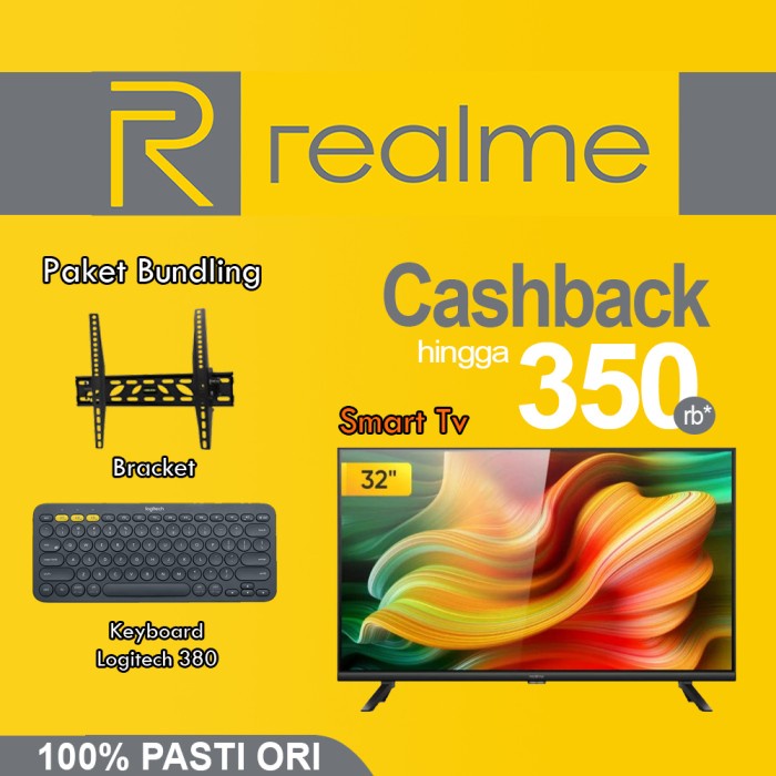 cucigudan          Realme Smart Android TV / Smart TV 43" / 32" / 32 Inch Garansi Resmi