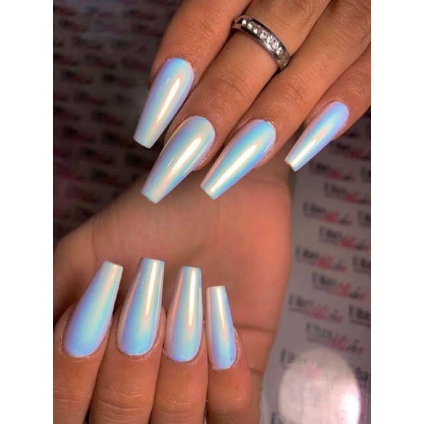 CHROME AURORA PEARL GLAZE DONUT NAIL POWDER NAILART / bubuk chrome powder pearl bubuk mutiara kuku