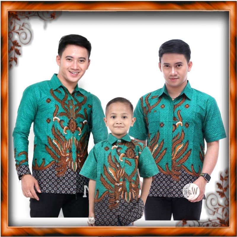 BAJU COUPLE AYAH ANAK, BAJU BATIK AYAH DAN ANAK, SERAGAM BATIK KELUARGA,KAPEL BATIK AYAH ANAK