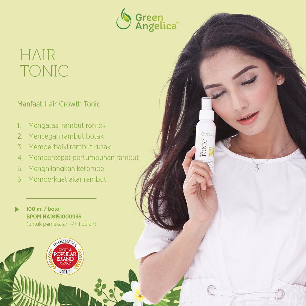 PRODUK LARIS Obat Penumbuh Rambut Rontok Dan Botak Hair Tonic Green