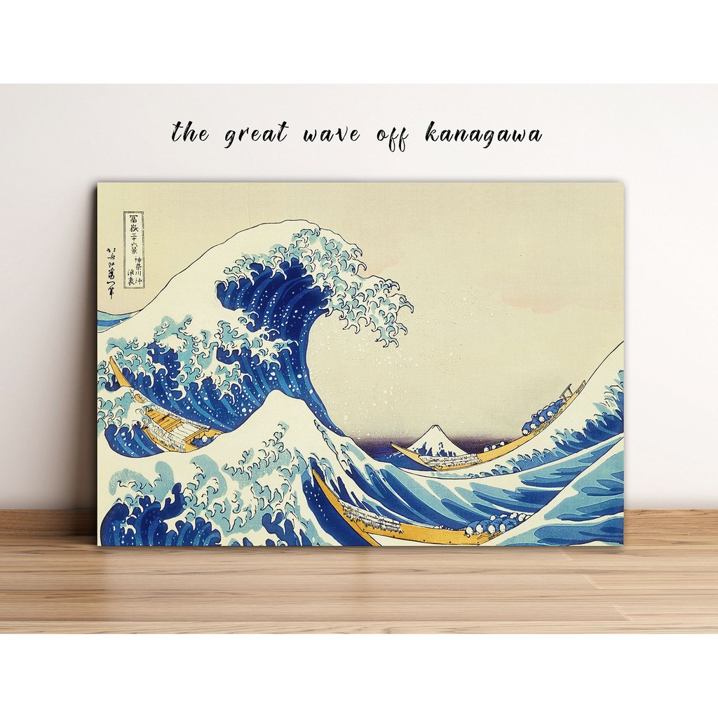 Poster Kayu the great wave off kanagawa walldecor thegreatwaveoffkanagawa