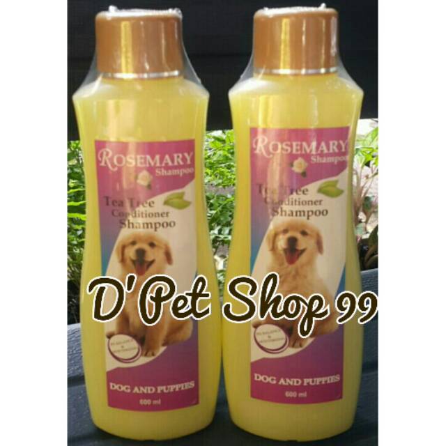 Rosemary dog shampoo plus conditioner anjing 600ml